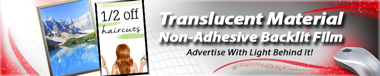 Translucent Non-Adhesive Backlit Film for Wholesale | Digital Print Solutions